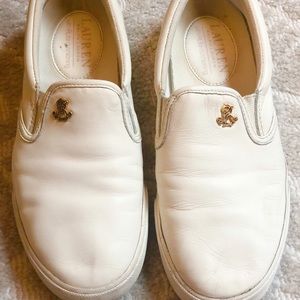 Ralph Lauren leather slip-on sneakers